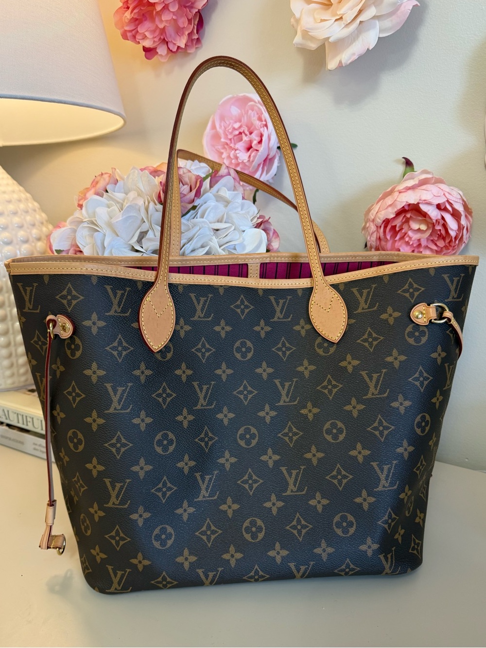 Louis Vuitton Brown Monogram Neverfull MM Piovne